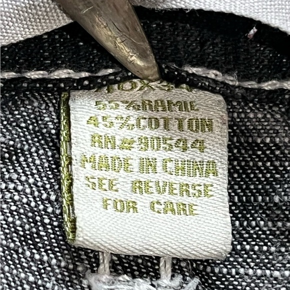 VTG Jeanuin Bleu Loose Baggy Acid Wash Jeans Gray Denim 40x34 (41x33) Y2K - Picture 12 of 13